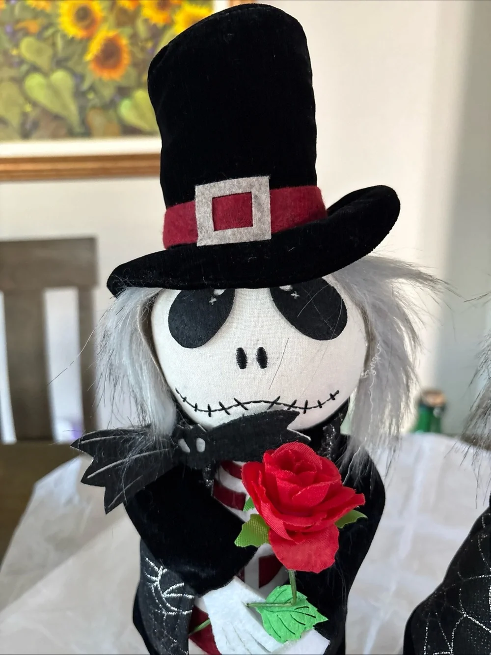 Vintage Day of the Dead Skull Skeleton Couple